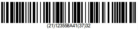 a GS1 example Barcode