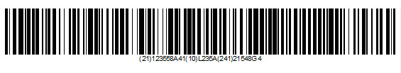 a GS1 example Barcode
