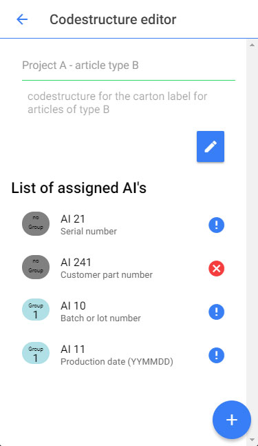 screenshot of the complex codestructure