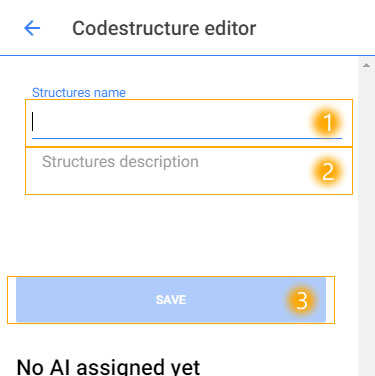 screenshot of the new codestructure screen